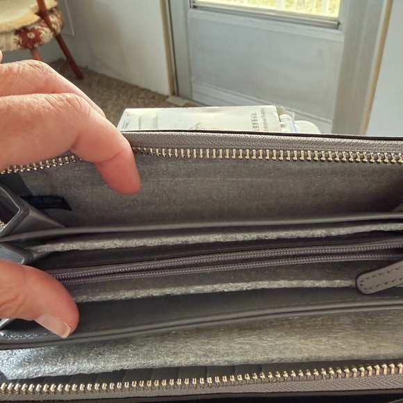 NWOT Michael Kors Slate Gray wallet - Picture 6 of 13